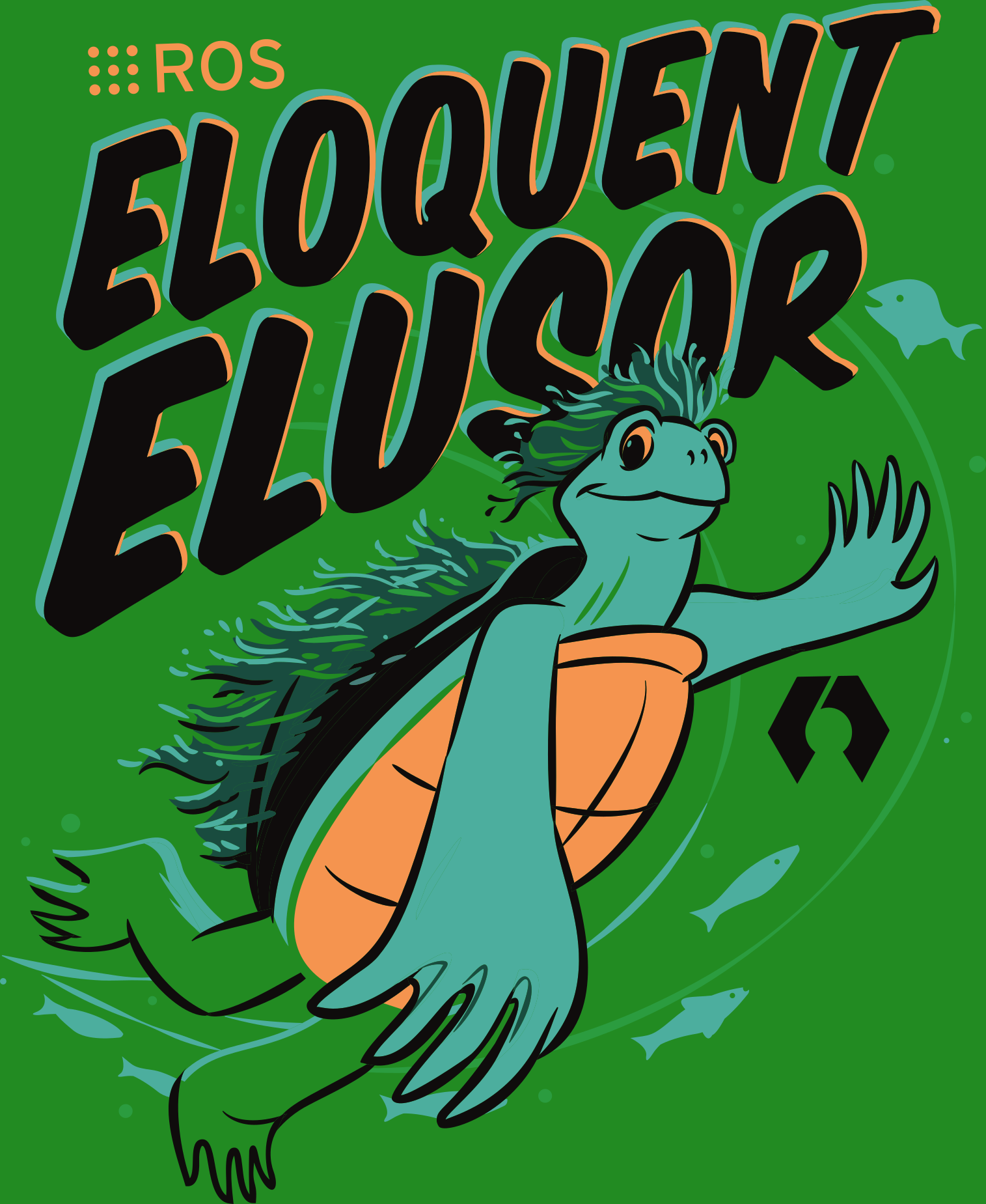 ROS Eloquent Elusor turtle logo