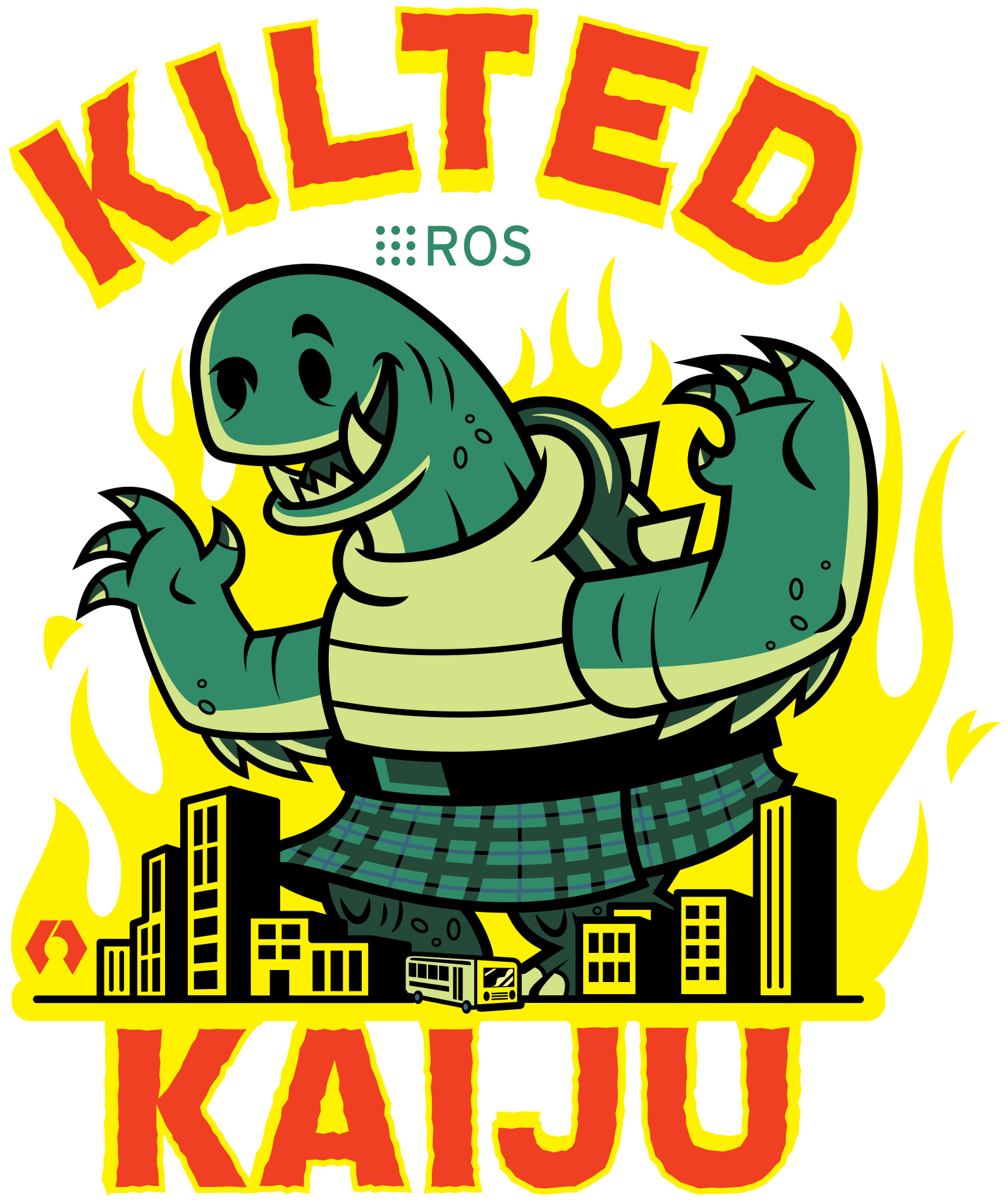 ROS Kilted Kaiju turtle logo