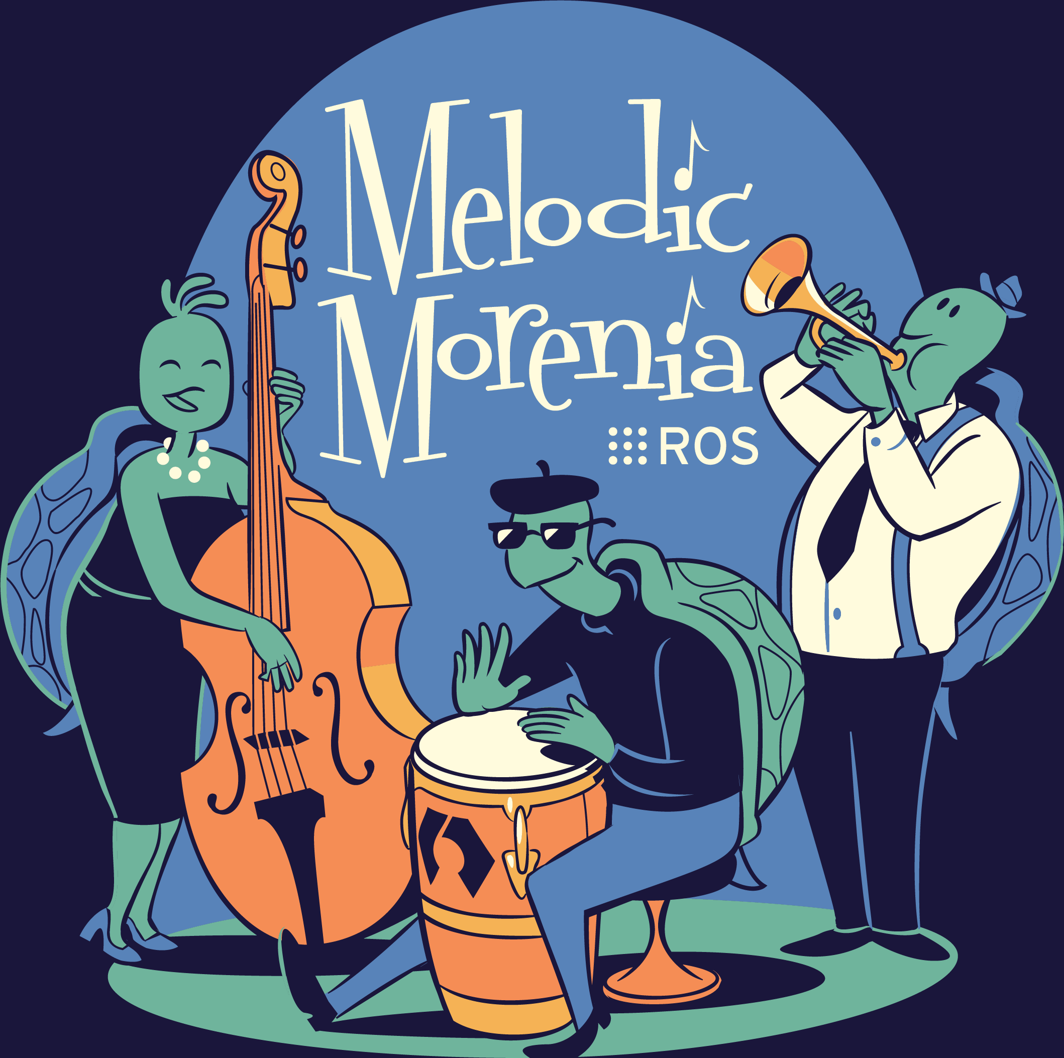 ROS Melodic Morenia logo